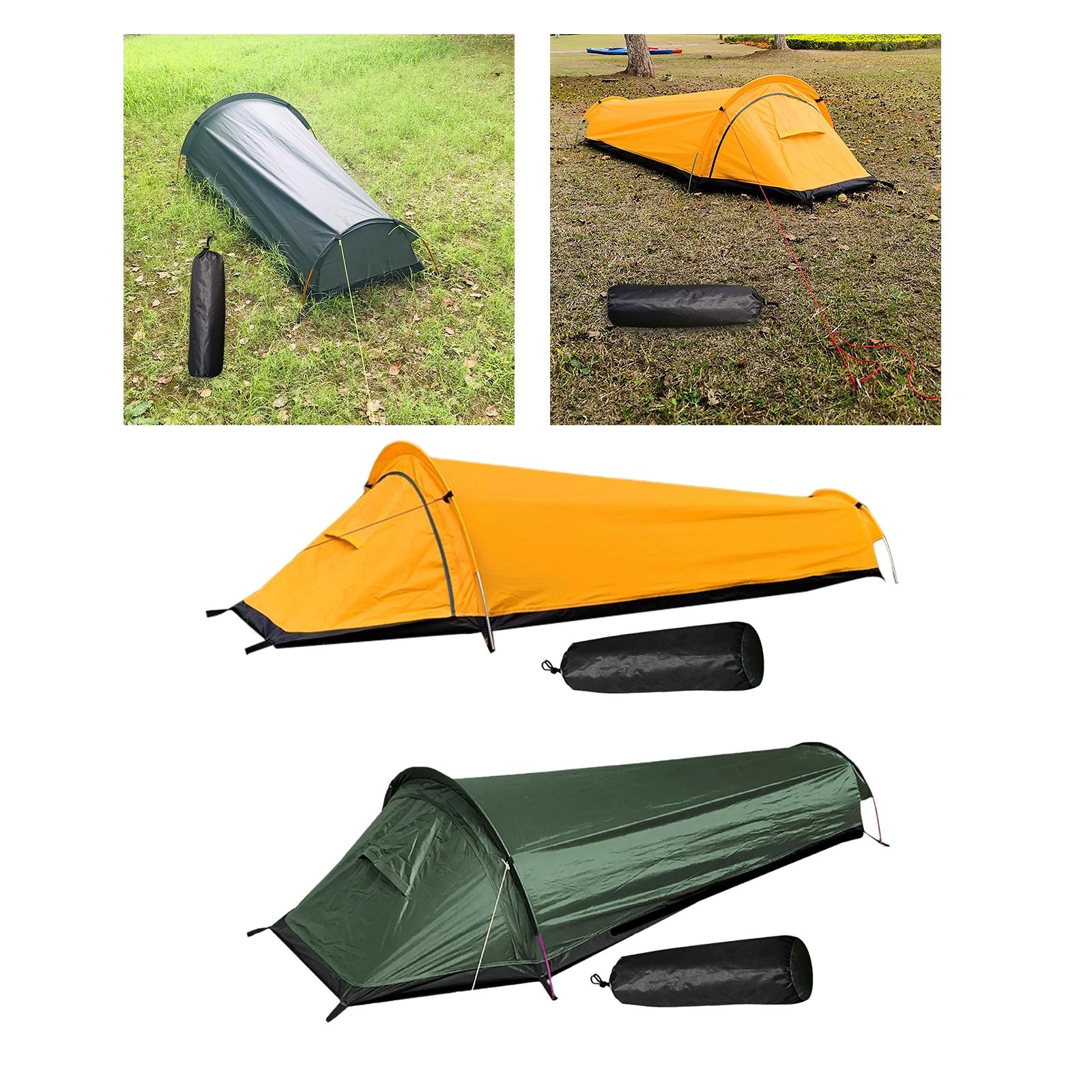 Cheap Goat Tents Portable Camping Tent Waterproof 1 Person  Shelter easy  Windproof for Fishing Hiking Mountaineering Outdoor Activities Beach   
